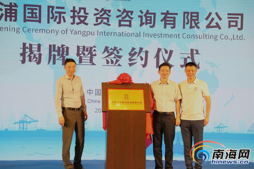 洋浦国际投资咨询公司揭牌 打造自贸港投资服务新标杆